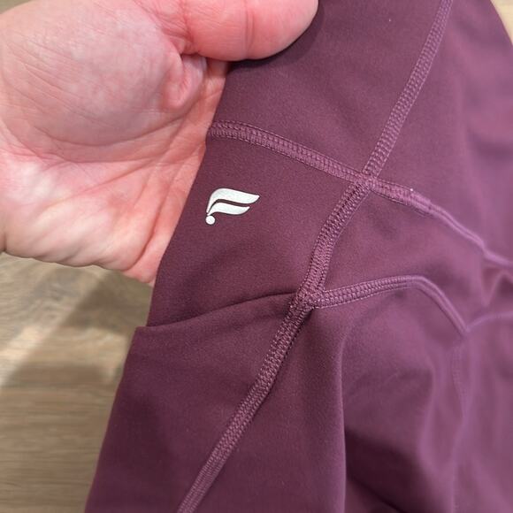 FABLETICS Burgundy Oasis PureLuxe High Waist Pocket Workout Gym Yoga Leggings S - Picture 10 of 12